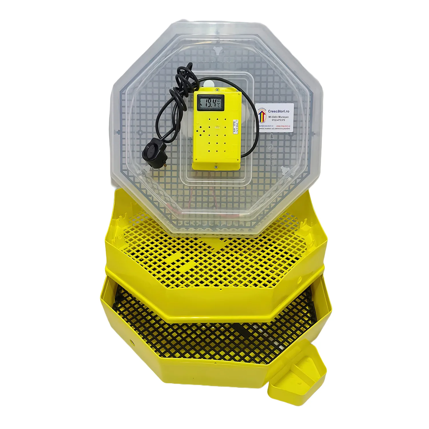 Incubator dublu cu dispozitiv de intoarcere si termometru (84362100)