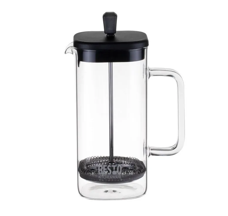 Cafetiera French Press RESTO 90504, 0,8L, Transparent