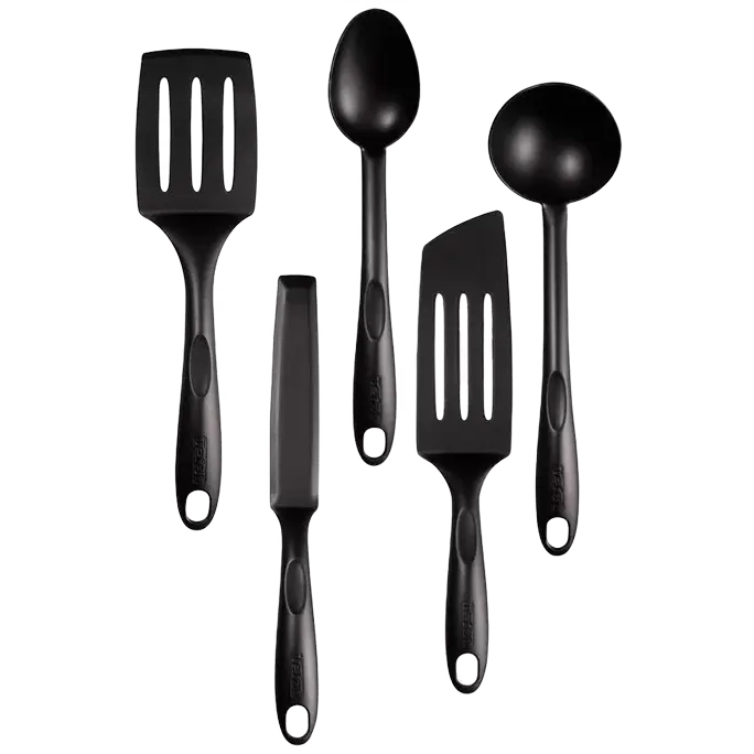 Set de ustensile de bucătărie Tefal Bienvenue, Negru