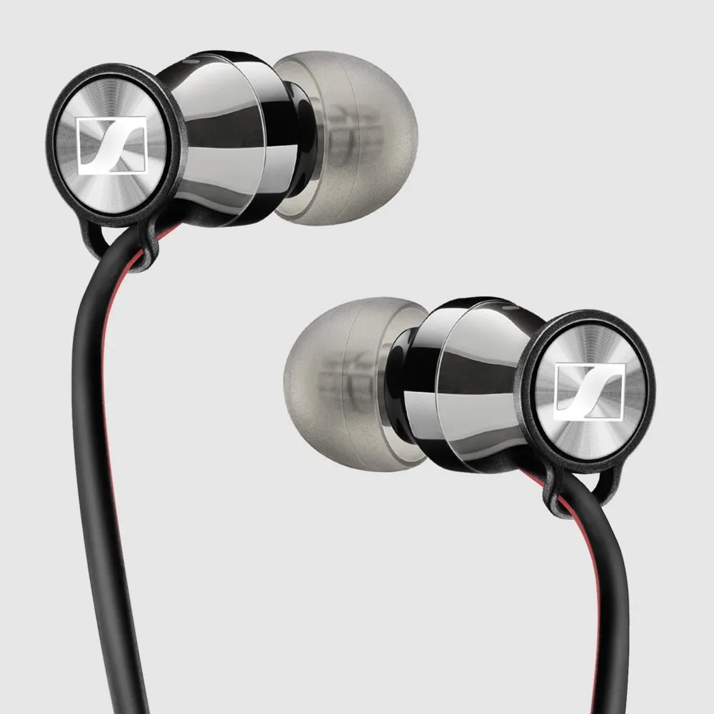 Căști Sennheiser Momentum Free, Negru/Rosu
