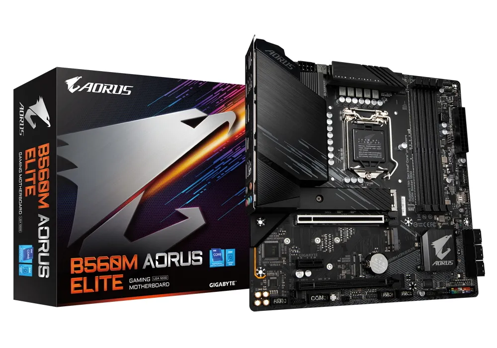 Placă de bază Gigabyte B560M AORUS ELITE, LGA1200, Intel B560, Micro-ATX