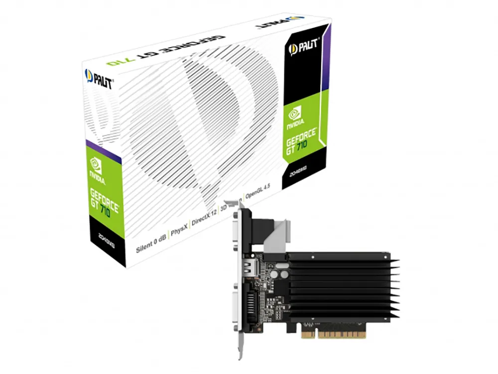 Placă Video Palit GeForce GT710,  2GB DDR3 64bit