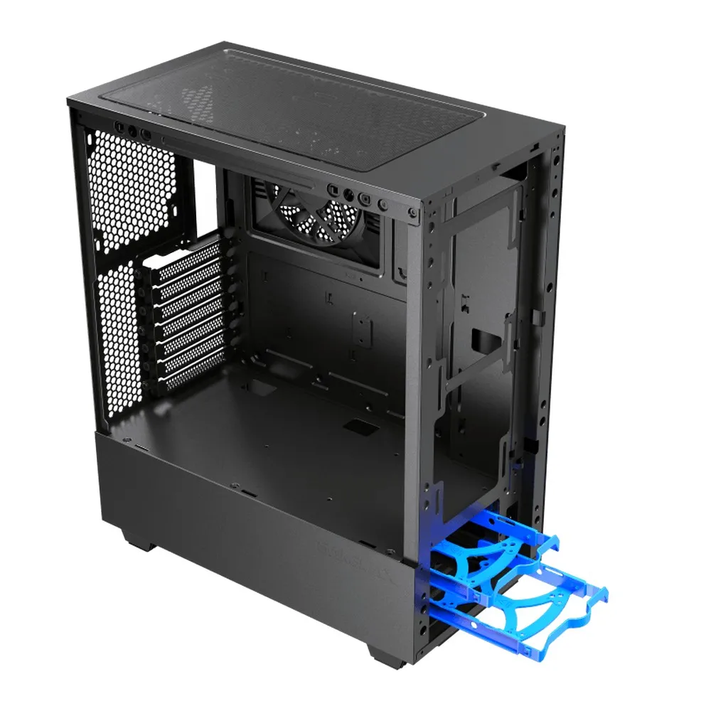 Carcasă PC Gamemax Contac COC, Midi-Tower, ATX, Negru/Gri