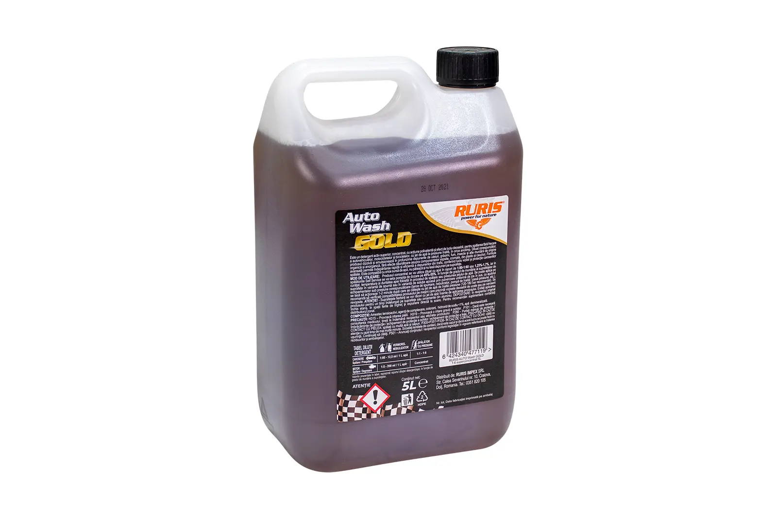 Detergent Ruris Auto Wash Gold 5L