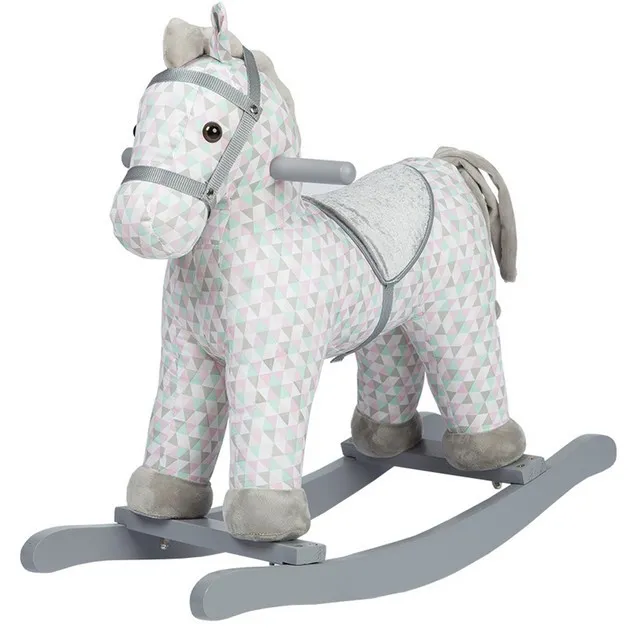 Scaun balansoar pentru copii Kikka Boo Horse, Gri