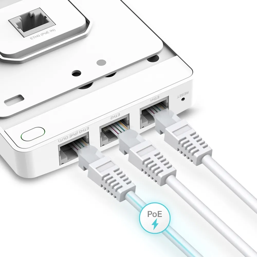 Punct de acces fără fir TP-LINK EAP235-Wall, 300 Mbps, 867 Mbps, Alb