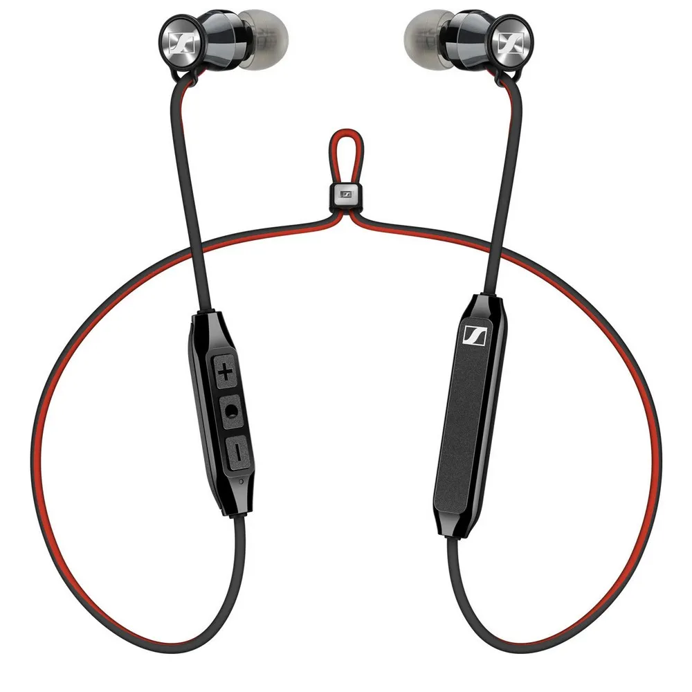 Căști Sennheiser Momentum Free, Negru/Rosu