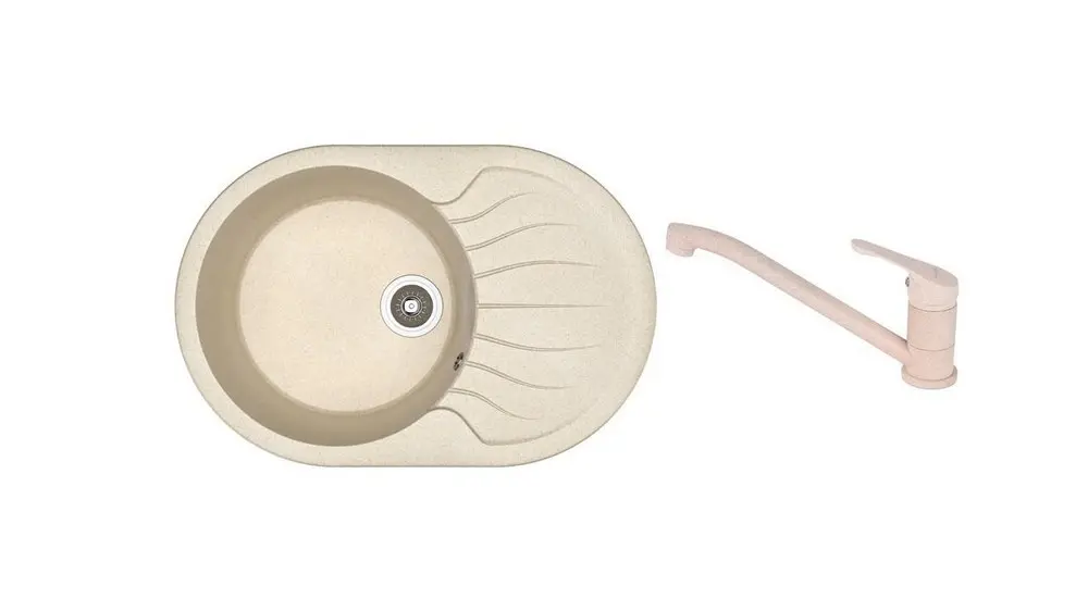 SET chiuveta Dr Gans Berta 760 + SanDonna F 1066 bej 