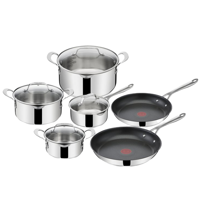 Set de vase Tefal E304SA55, Oțel inoxidabil