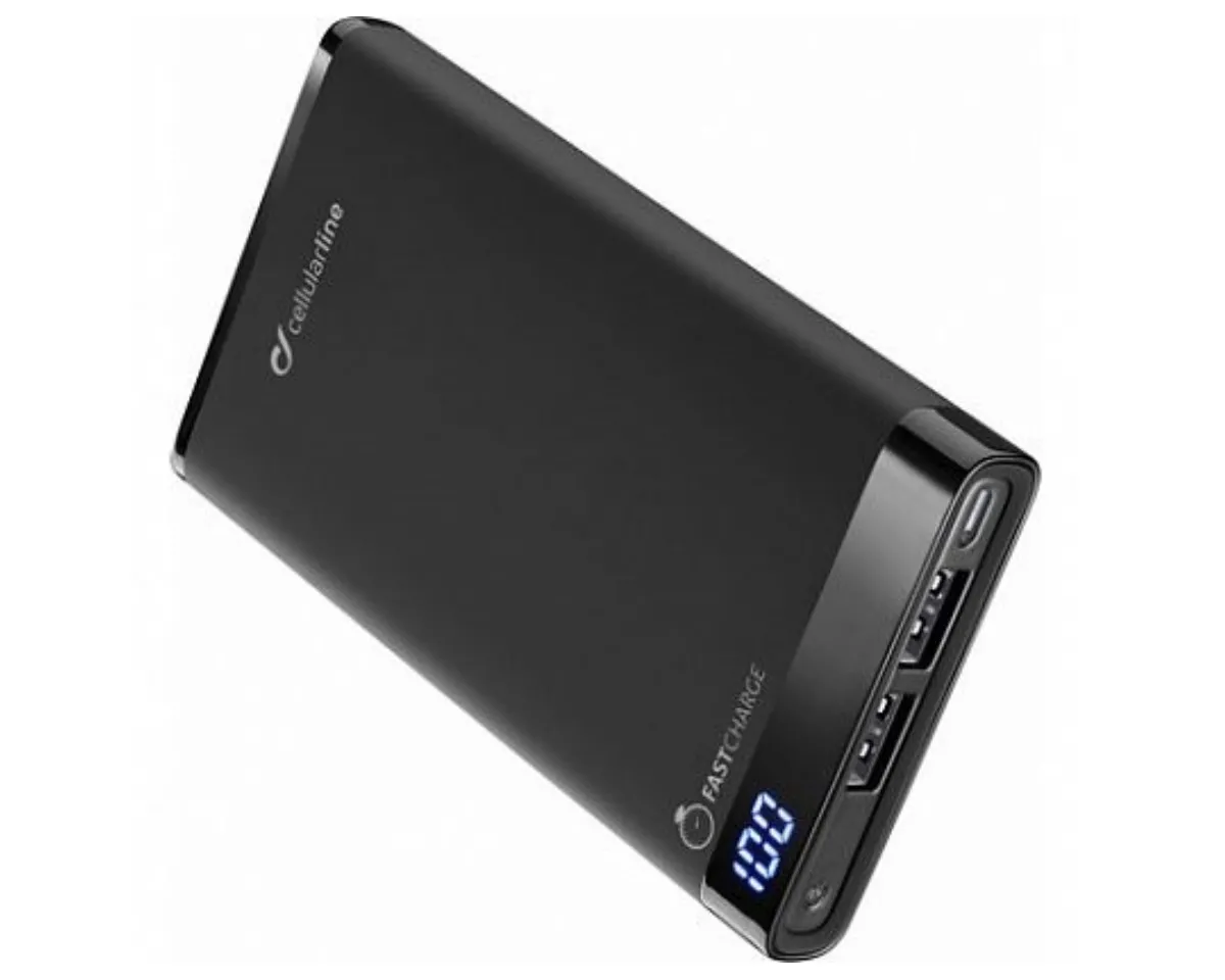 Acumulator extern Cellularline FreePower MANTA 8000 Wireless, 8mAh, Negru
