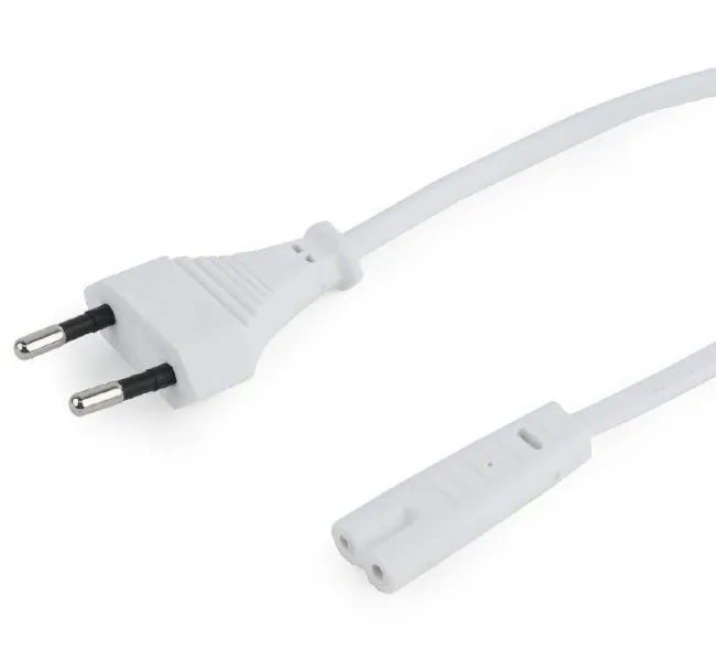 Cablu de alimentare Cablexpert PC-184/2-W, 1,8m, Alb