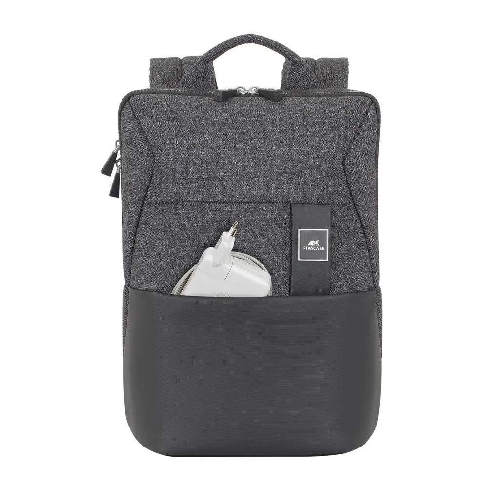 Rucsac pentru Laptop RivaCase Lantau, 13.3", Poliester, Negru