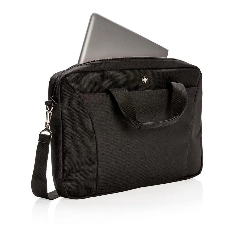 Geantă pentru Laptop Bobby Swiss Peak, 15.6", Poliester, Negru