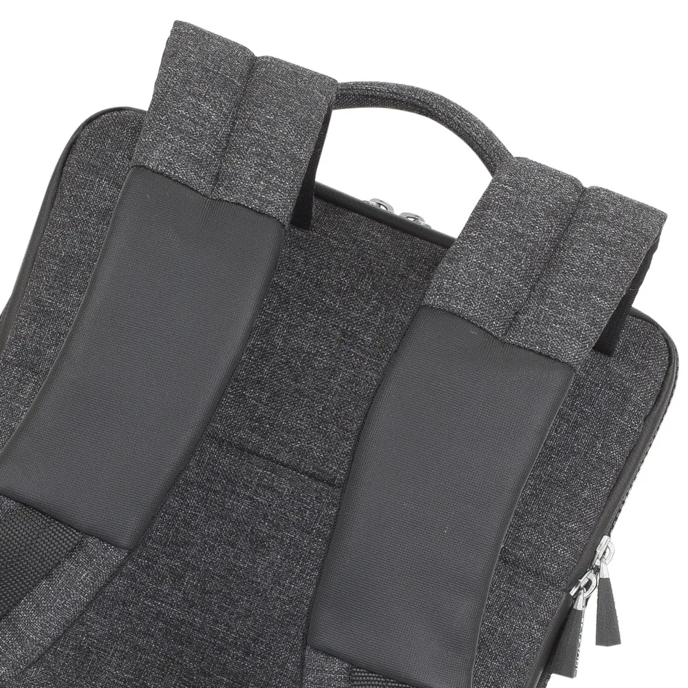 Rucsac pentru Laptop RivaCase Lantau, 13.3", Poliester, Negru