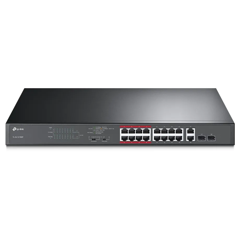 Comutator PoE TP-LINK TL-SL1218MP, 16x IEEE 802.3af/at