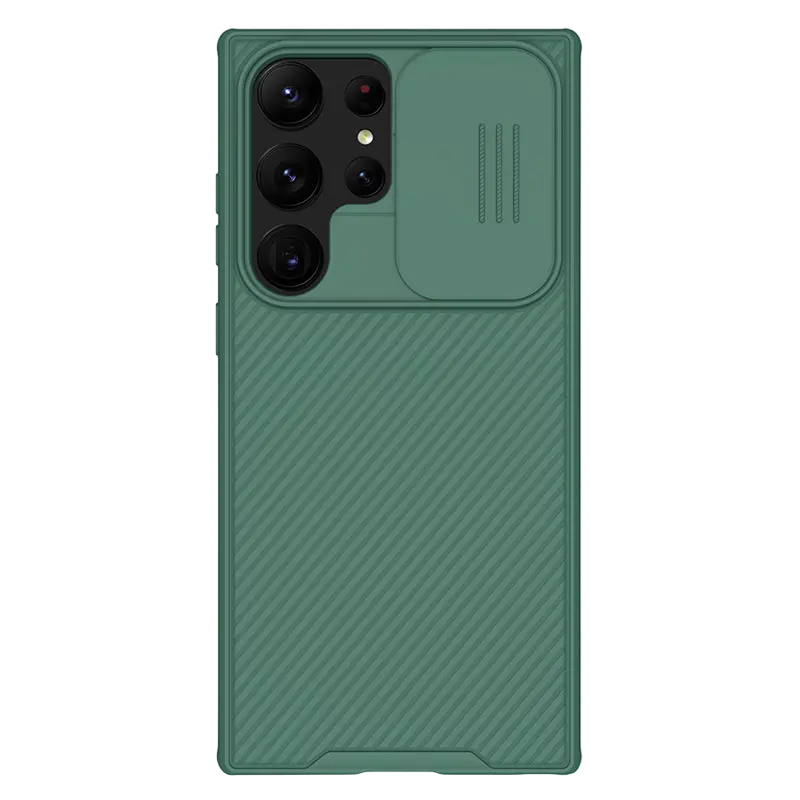 Husă Nillkin Galaxy S23 Ultra Camshield Pro, Verde închis