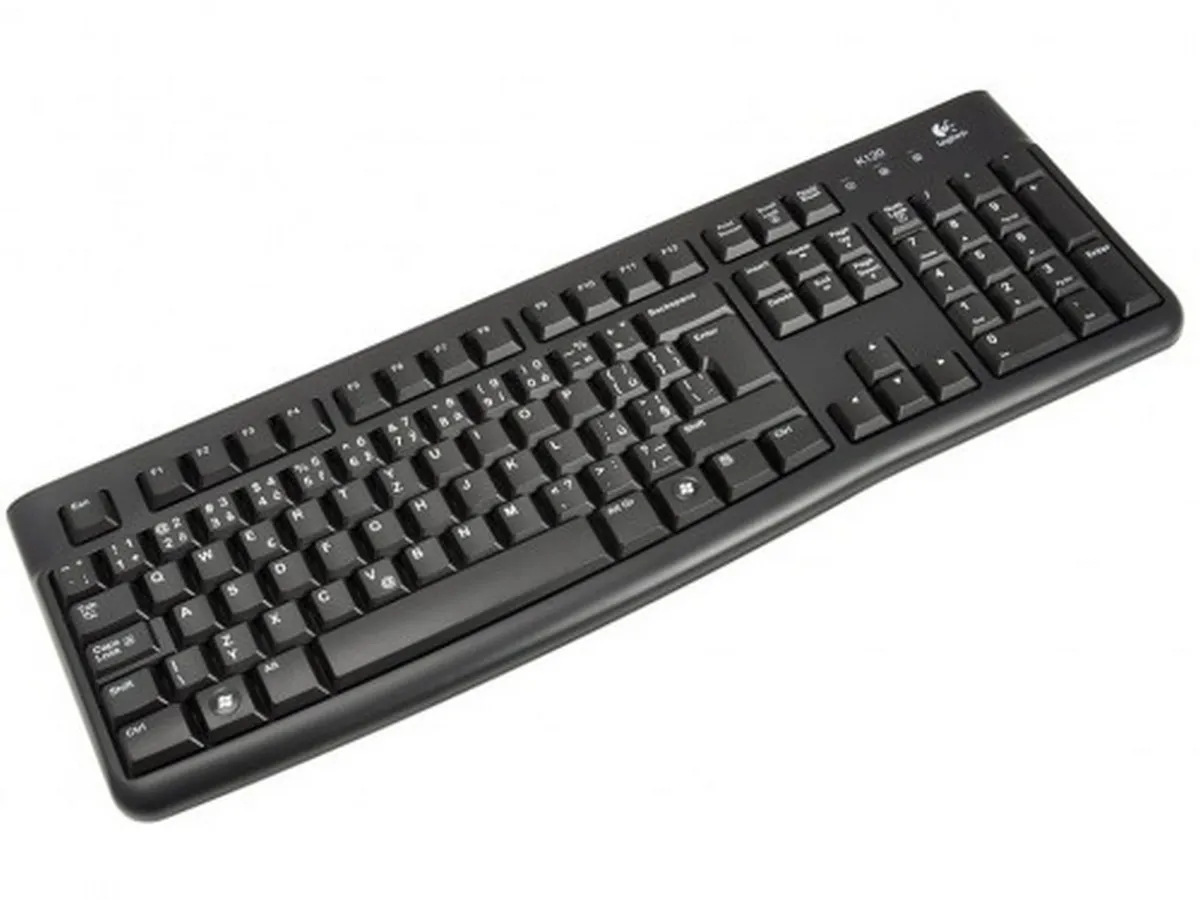 Tastatură Logitech K120, Cu fir, Negru