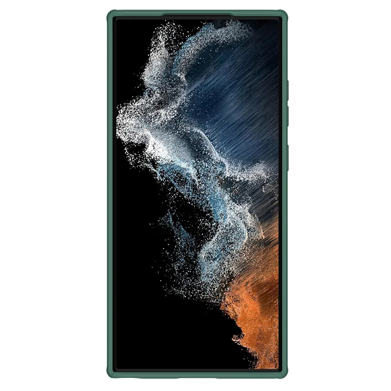 Husă Nillkin Galaxy S23 Ultra Camshield Pro, Verde închis