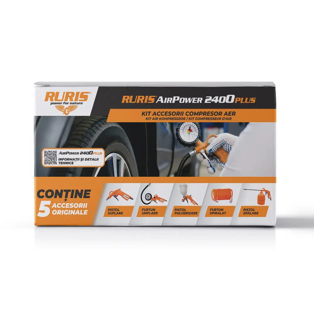 Kit accesorii compresor RURIS AirPower 2400 Plus