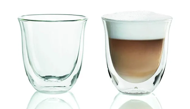 Pahare Cappuccino De'Longhi 190ml 2pcs, Transparent