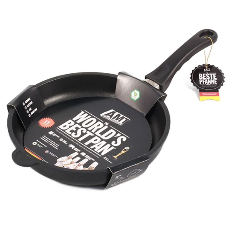 Tigaie AMT Gastroguss AMTI-524-E, 1,3L, 24cm, Negru
