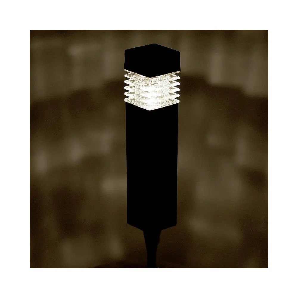 Lampa de gradina cu panou solar (forma patrata)