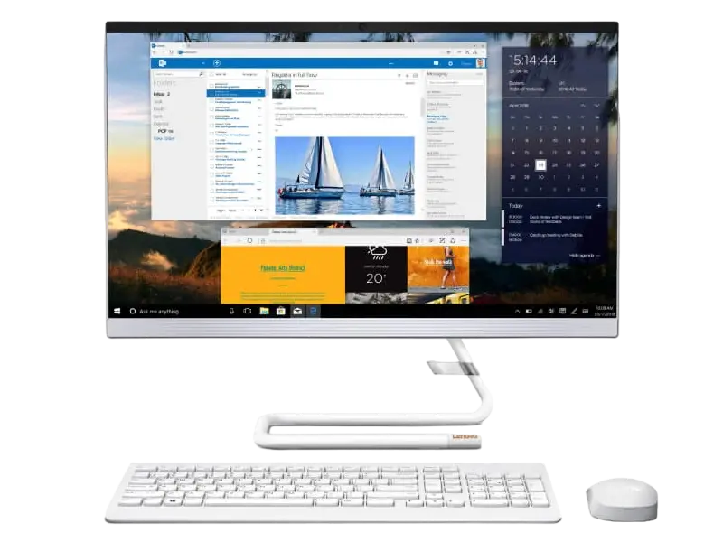 Computer All-in-One Lenovo IdeaCentre AIO 3 22IIL5, 21,5", Intel Core i3-10100T, 8GB/256GB, Windows 10 Home 64-bit, Russian, 