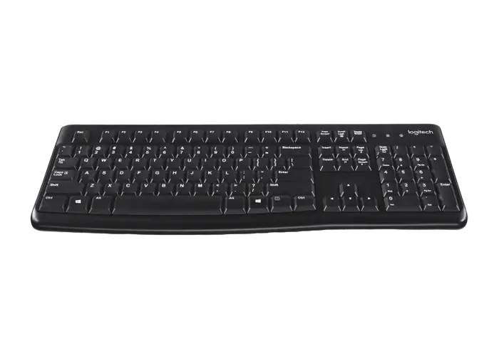 Tastatură Logitech K120, Cu fir, Negru