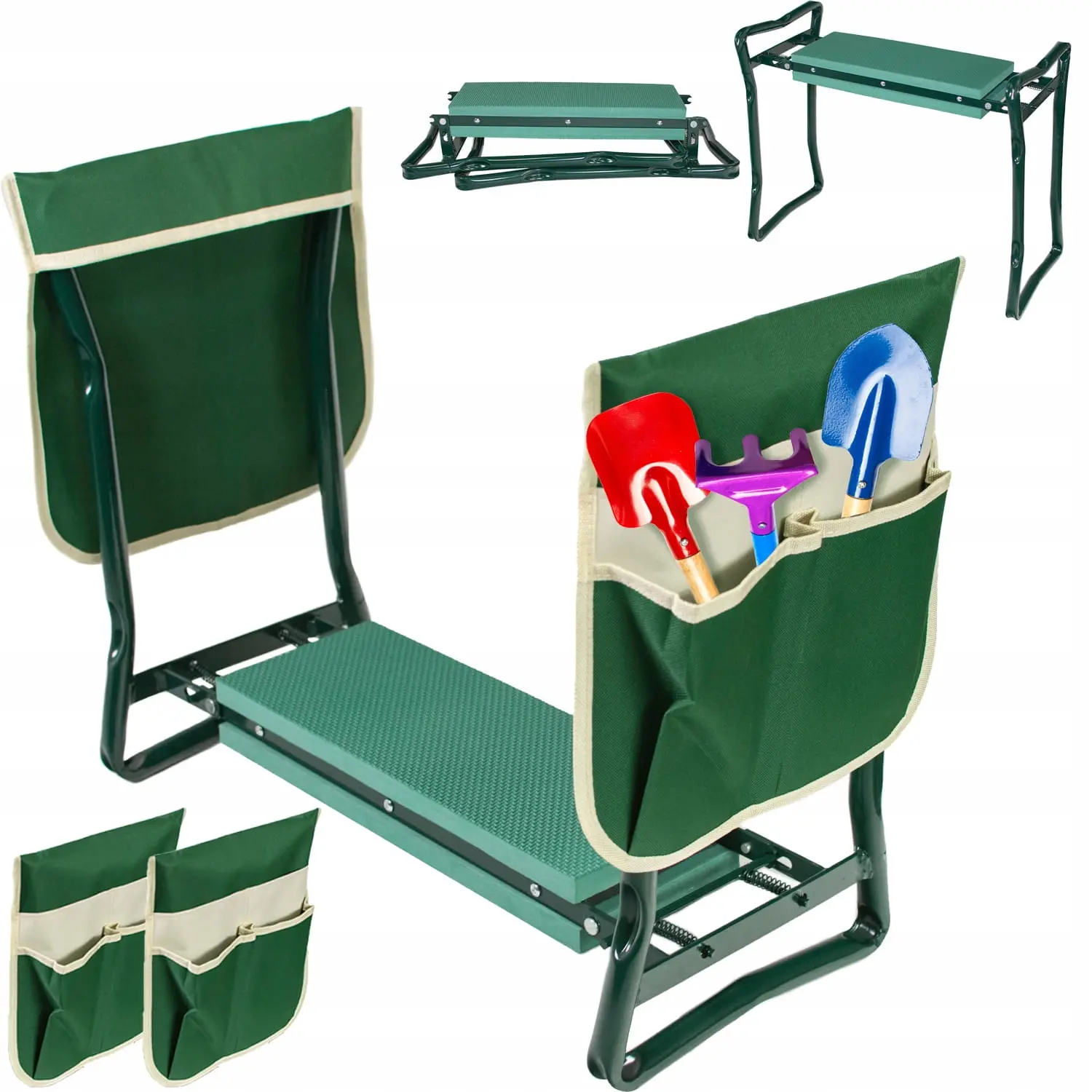 Scaun de gradina 2 in 1/genunchier JUMI