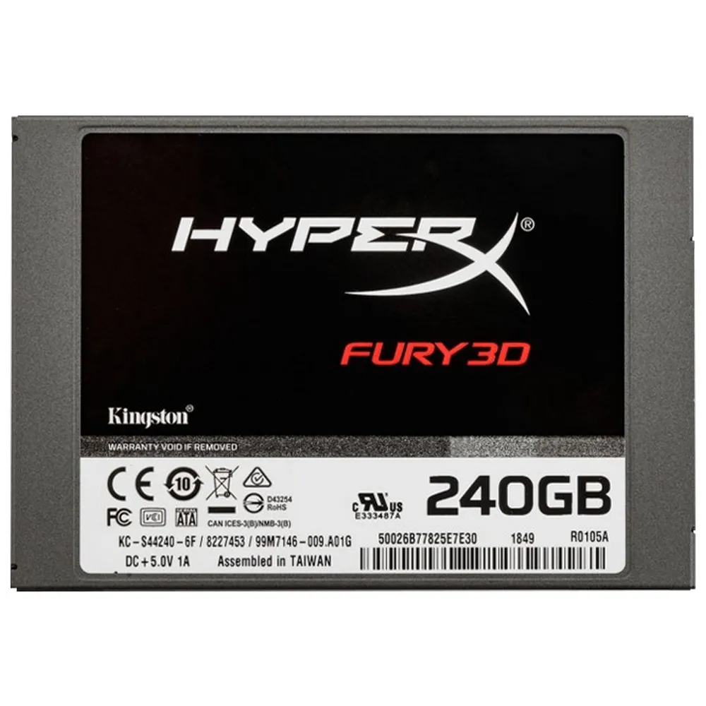 SSD Kingston HyperX Fury 3D 240GB, KC-S44240-6F