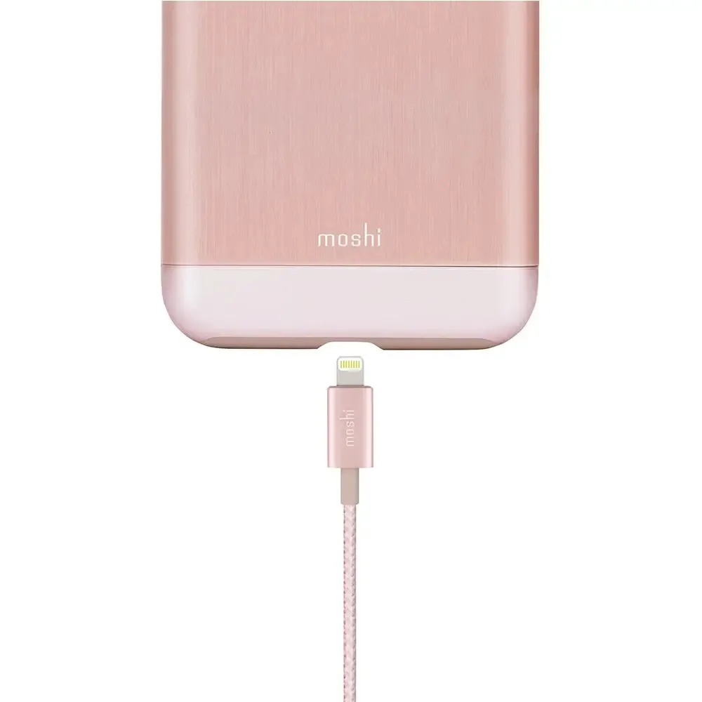 Cablu încărcare și sincronizare Moshi iPhone Lighting USB Cable, USB Type-A/Lightning, 1,2m, Roz