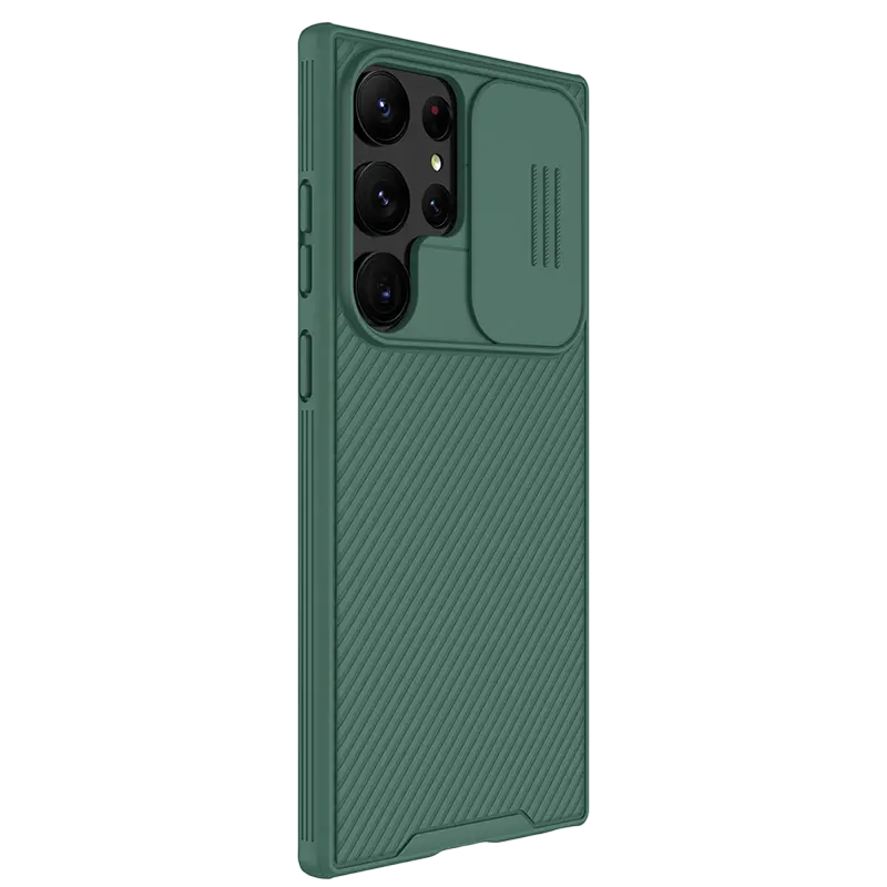 Husă Nillkin Galaxy S23 Ultra Camshield Pro, Verde închis