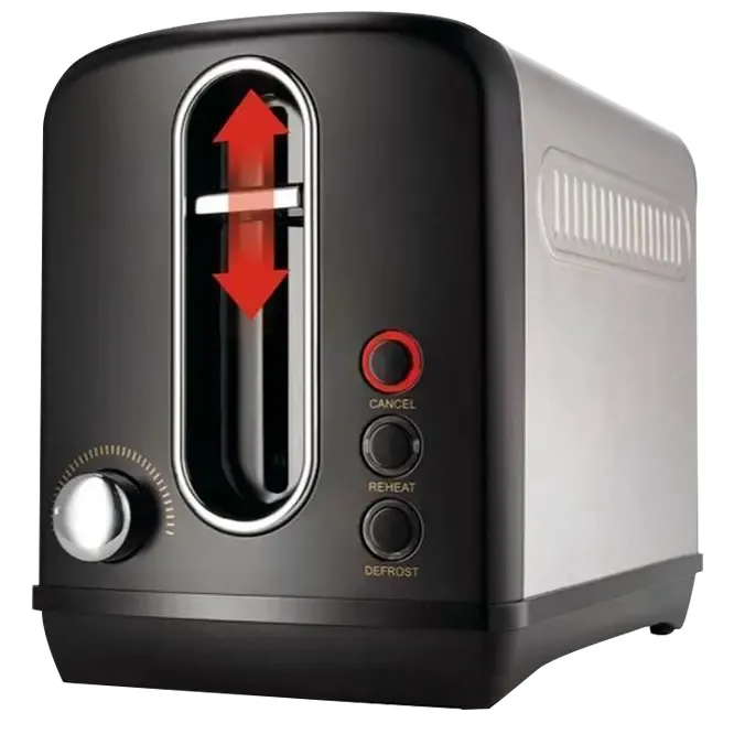 Toaster Gorenje T1100CLBK, Oțel inoxidabil