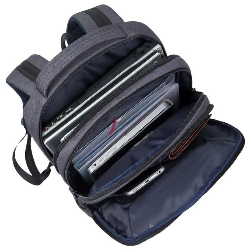 Rucsac pentru Laptop RivaCase Suzuka, Poliester, Negru