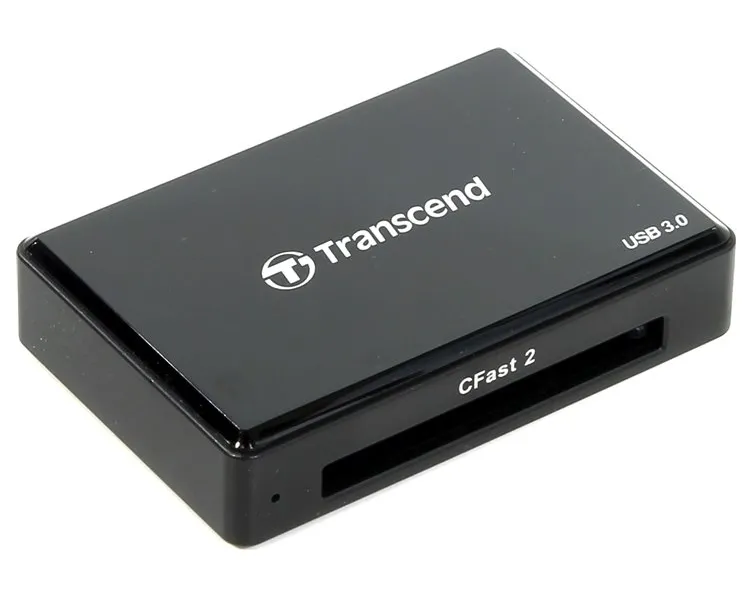 Cititor de carduri Transcend TS-RDF2, micro-USB, USB Type-A, Negru