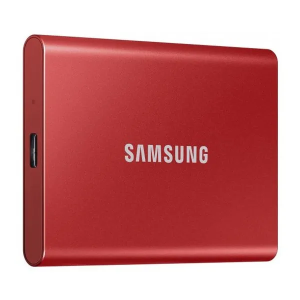 SSD portabil extern Samsung Portable SSD T7, 1 TB, Roșu (MU-PC1T0R/WW)