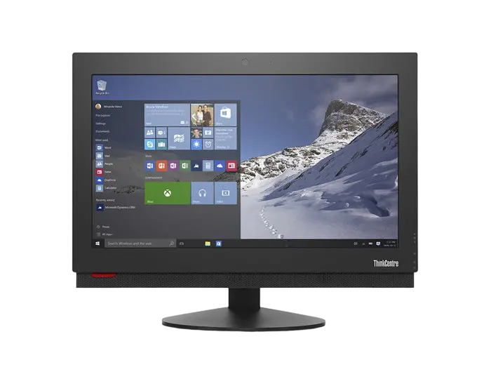 Computer All-in-One Lenovo ThinkCentre M700Z, 20", Intel Celeron G3900T, 4GB/128GB, Windows 10 Pro 64-bit, Negru