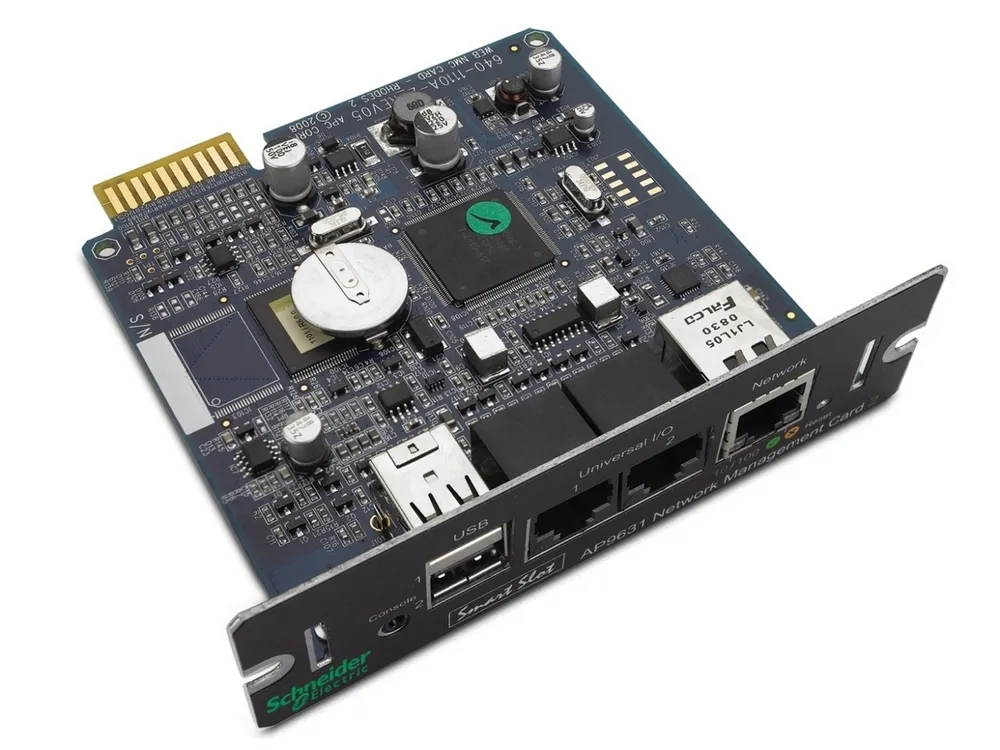 Card de gestionare a rețelei APC AP9631, Turn