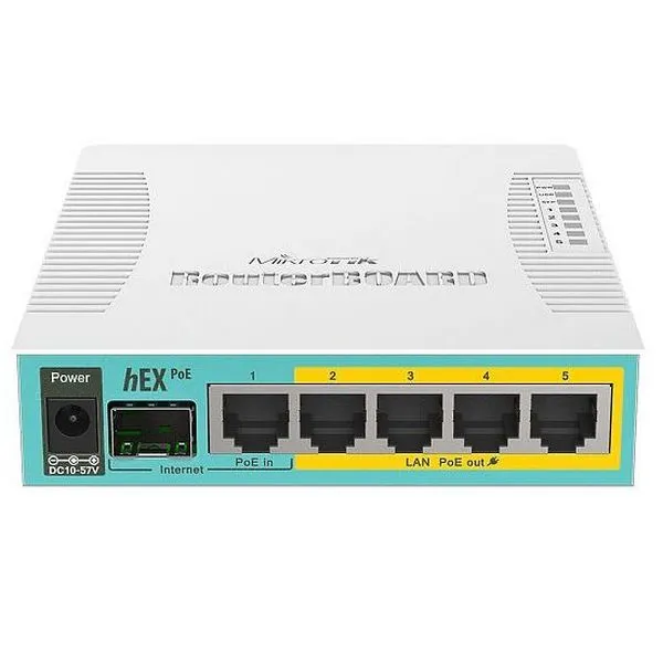 Router MikroTik hEX PoE, Alb