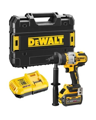 Masina de gaurit/insurubat cu impact cu ac-tor DeWALT DCD999X1 XR FV ADV BL Li-Ion 18/54V 1 x9.0Ah 3vit.