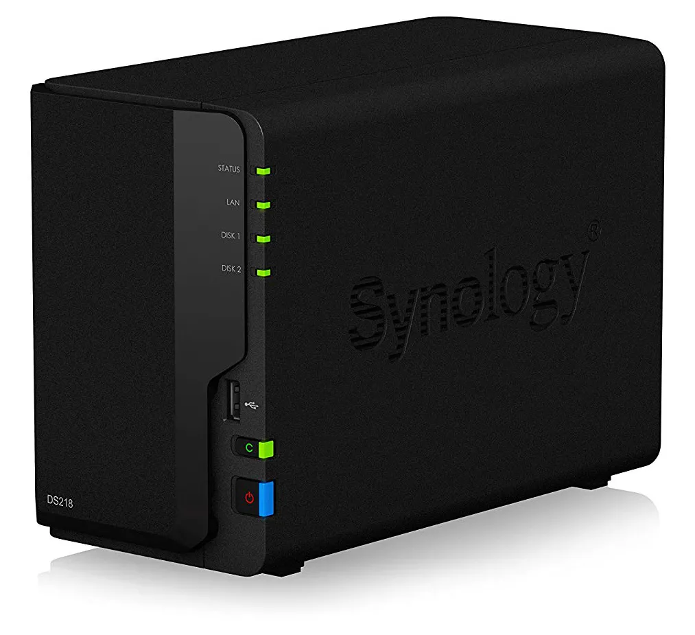 Stocare atașată la rețea SYNOLOGY DS218, Negru