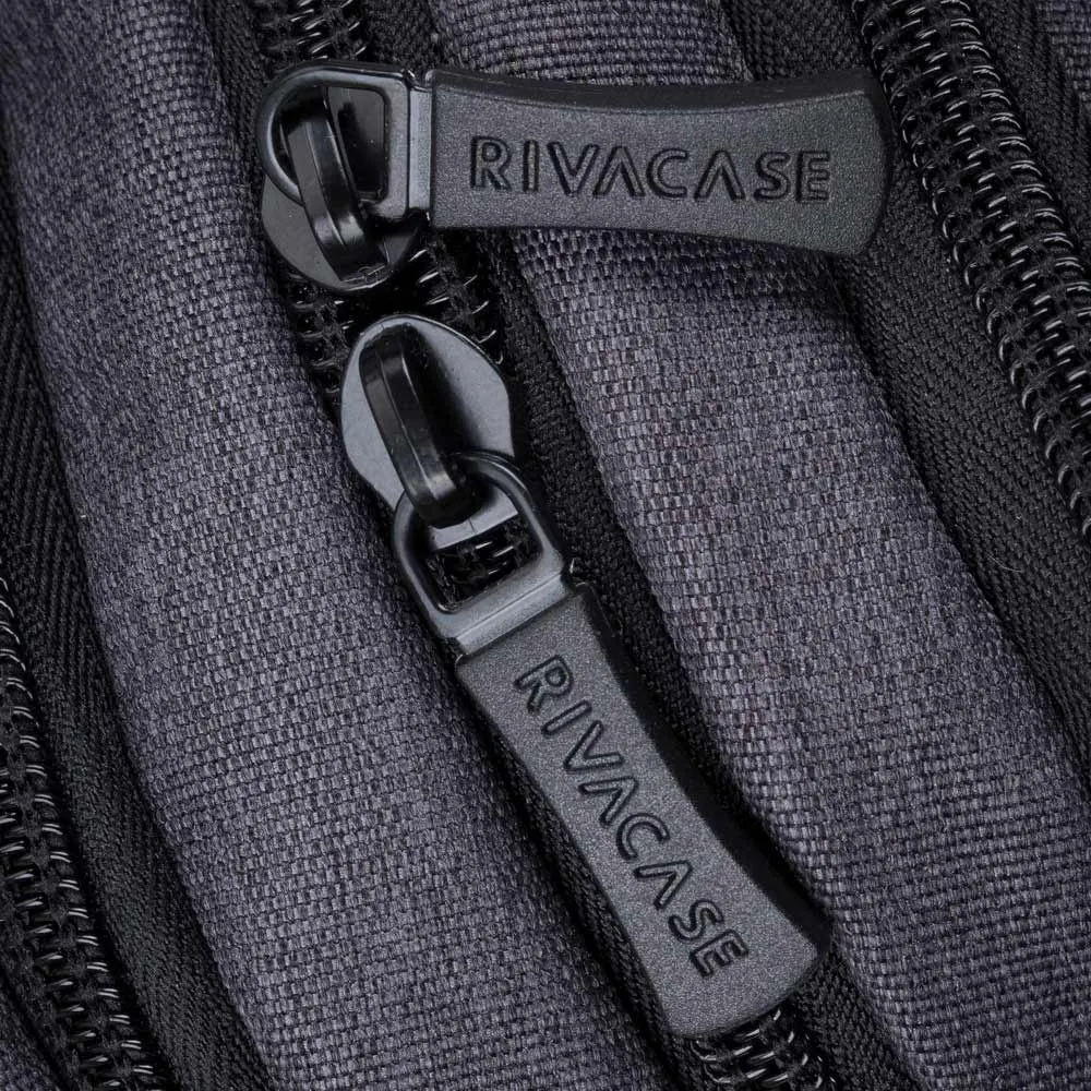 Rucsac pentru Laptop RivaCase Suzuka, Poliester, Negru