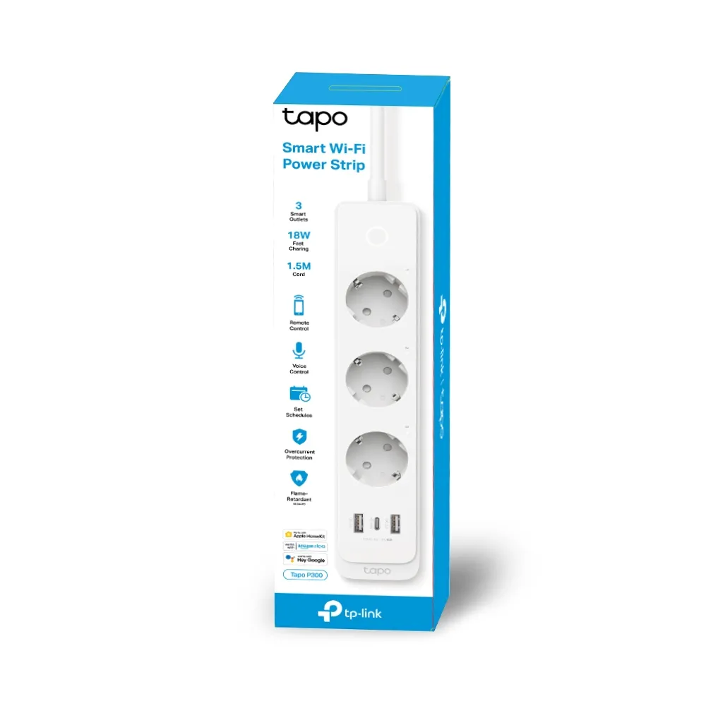 Priză inteligentă TP-LINK Tapo P300, Alb