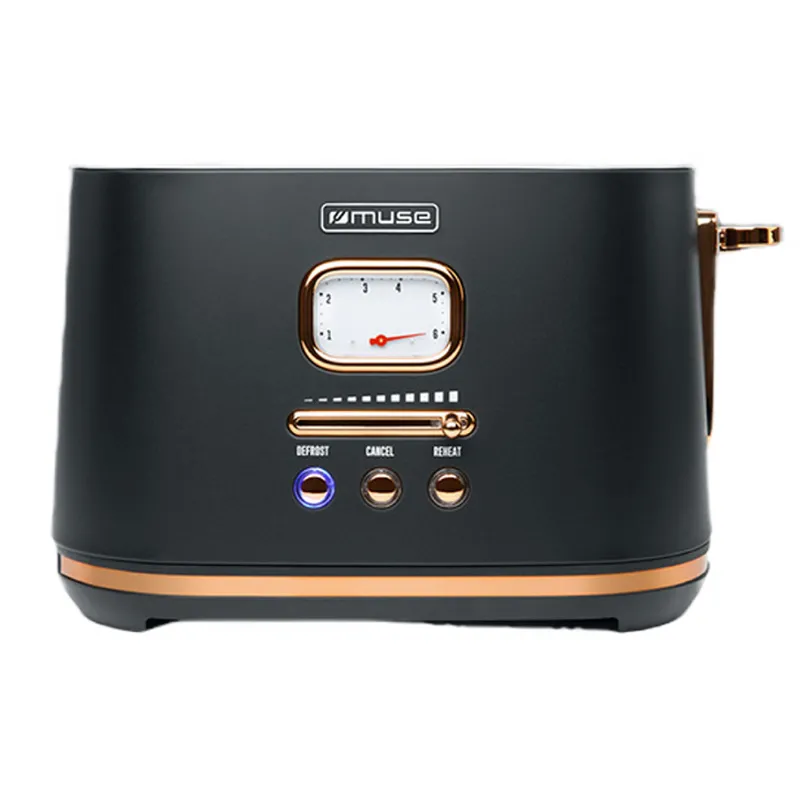 Toaster MUSE MS-130 BC, Negru | Auriu