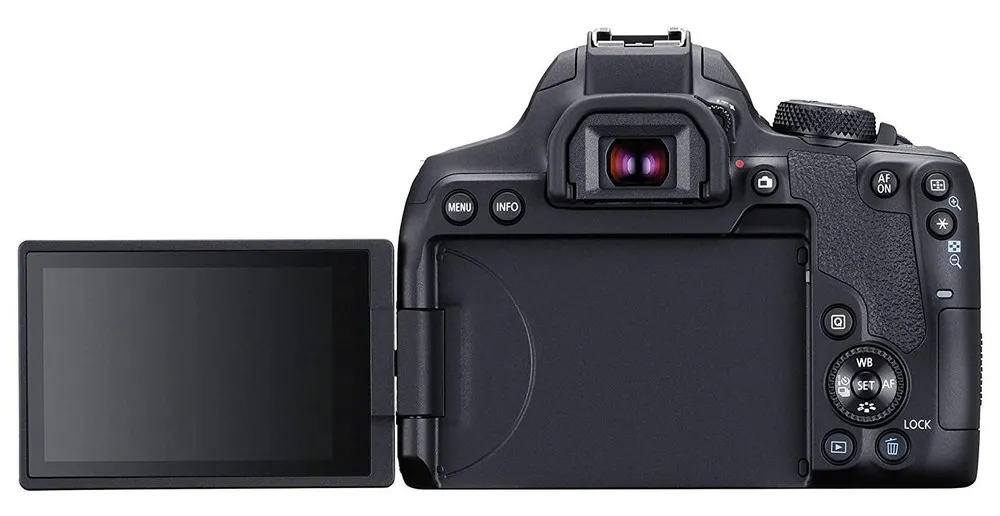 Aparat foto DSLR Canon EOS 850D + EF-S 18-55 IS, Negru