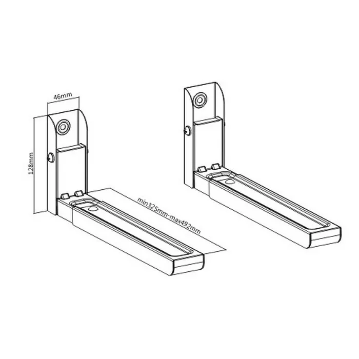 Suporturi universale Gembird WM-U30-01-W, Alb