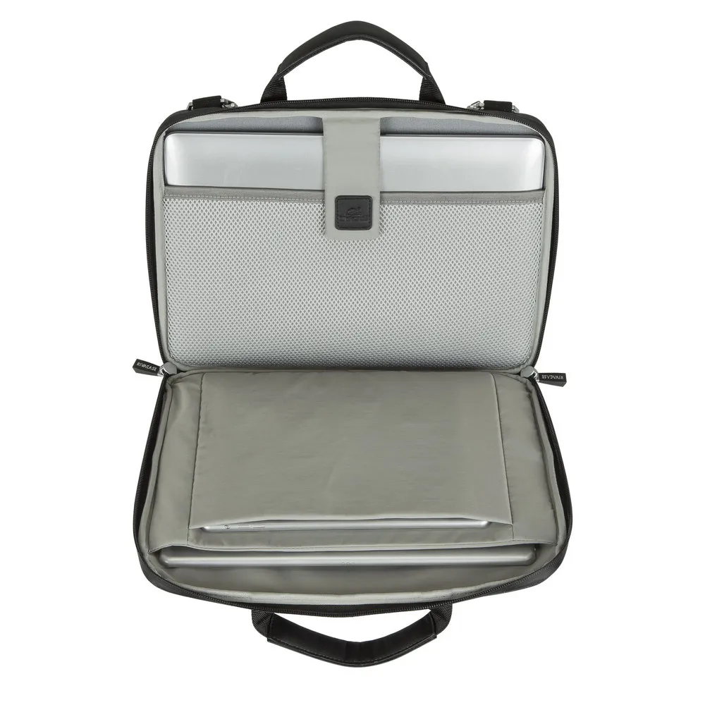 Geantă pentru Laptop RivaCase Lantau, 13.3", Poliester, Negru