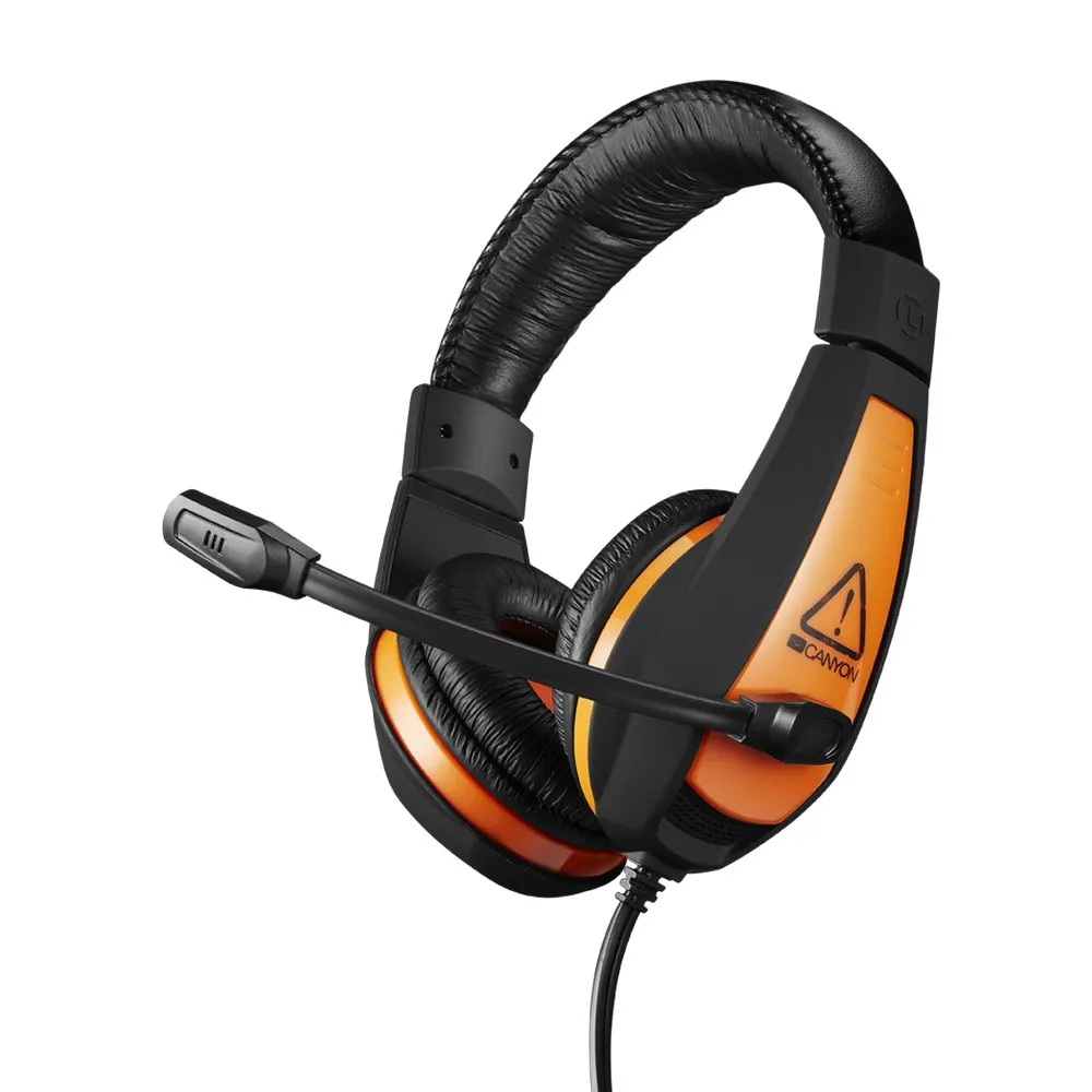 Căști gaming Canyon Star Raider, Cu fir, Negru/Portocaliu