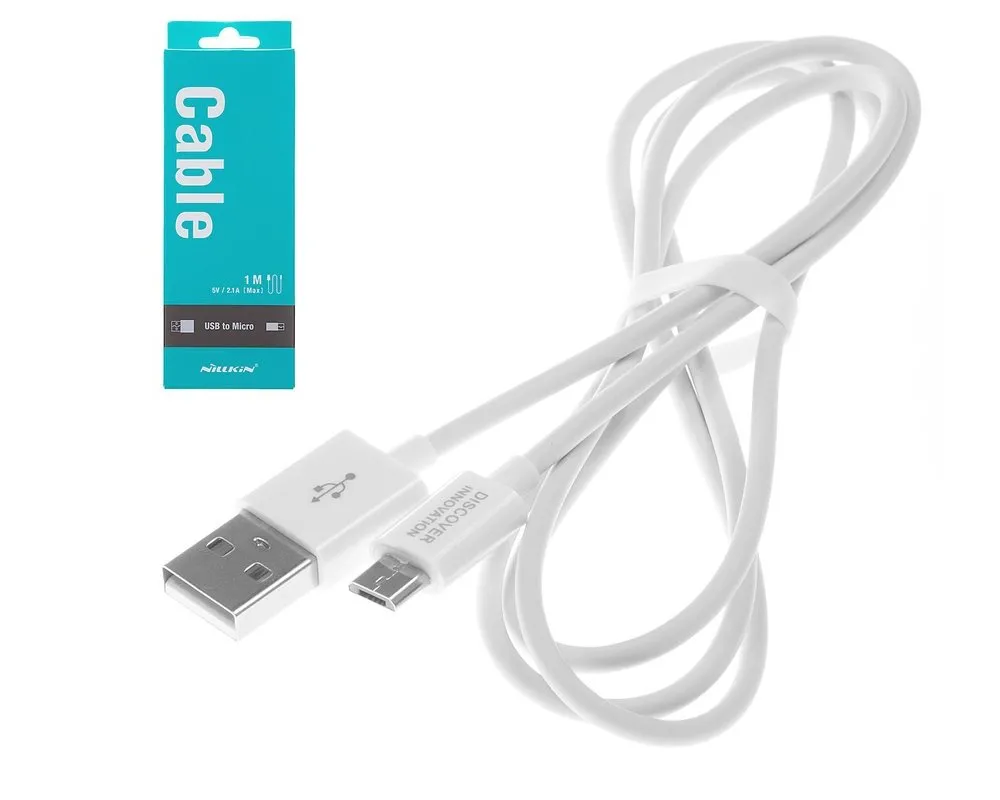 Cablu încărcare și sincronizare Nillkin MicroUSB Cable, USB Type-A/micro-USB, 1m, Alb