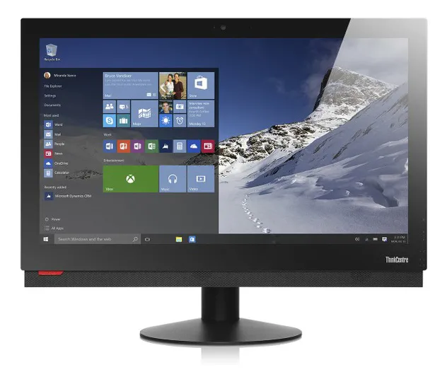 Computer All-in-One Lenovo ThinkCentre M700Z, 20", Intel Celeron G3900T, 4GB/128GB, Windows 10 Pro 64-bit, Negru